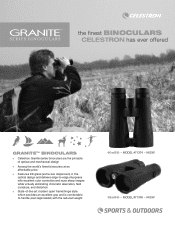Celestron Granite ED 8x42 Binocular Granite Binoculars Info Sheet