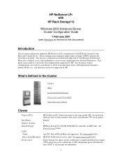 HP D7171A HP Netserver LPr NetRAID-3Si Config Guide  for Windows 2000 Advanced Server Clusters