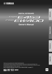 Yamaha PSR-EW400 PSR-E453_PSR-EW400 Owners Manual
