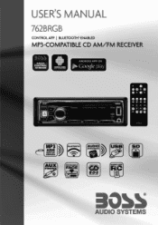 Boss Audio 762BRGB User Manual