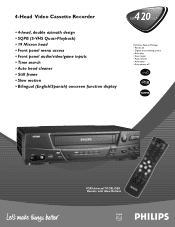 Philips VR420CAT99 Leaflet