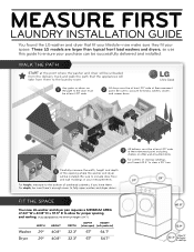 LG DLEX6001V Additional Link - Measure First Laundry Installation Guide