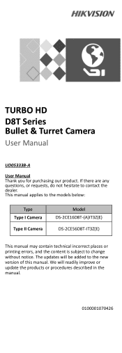 Hikvision DS-2CE56D8T-ITM User Manual