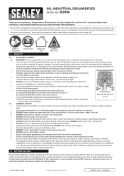 Sealey SDH90 Instruction Manual