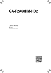 Gigabyte GA-F2A68HM-HD2 User Manual