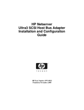 HP D7171A HP Netserver Ultra3 SCSI HBA Guide