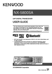 Kenwood NX-5800SA User Manual 1