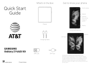 Samsung Galaxy Z Fold3 5G ATT Quick Start Guide