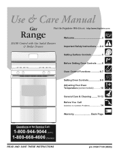 Frigidaire FGF337GW Use and Care Manual