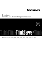 Lenovo ThinkServer TS430 (German) Warranty and Support Information