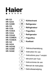 Haier HR-133S User Manual