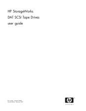 HP Q1523B HP StorageWorks DAT SCSI Tape Drives user guide (Q1573 - 90905, February 2007)