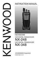 Kenwood NX-348 Operation Manual