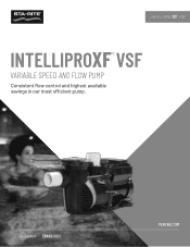 Pentair IntelliProXF VSF Pump IntelliProXF VSF Brochure