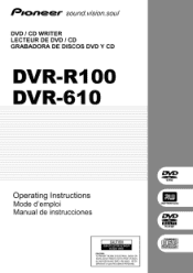 Pioneer DVR-610 Operating Instructions