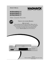 Magnavox MVR440MG User manual,  English (US)