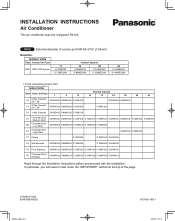 Panasonic WU-216ME2U9 - Installation Manual