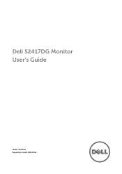 Dell S2417DG Monitor Users Guide