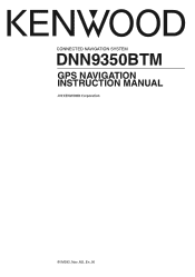 Kenwood DNN9350BTM User Manual