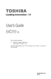 Toshiba Excite AT305 User Guide