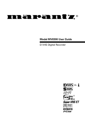 Marantz MV8300 User Guide