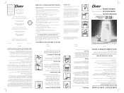 Oster Tall Can Opener Instruction Manual