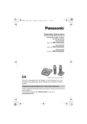 Panasonic KX-TG103 Operating Instructions CA
