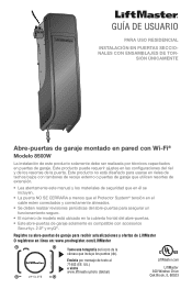 LiftMaster 8500W 8500W Users Guide - Spanish