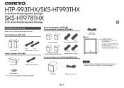 Onkyo SKS-HT978THX Instruction Manual