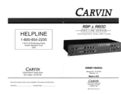 Carvin R600 Instruction Manual