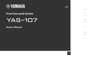 Yamaha YAS-107 YAS-107 Owners Manual