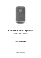 Acer Halo Smart Speaker HSP3100G User Manual