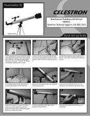 Celestron PowerSeeker 50AZ Telescope PowerSeeker 50 Quick Setup Guide