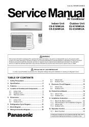 Panasonic E24NKUA Service Manual