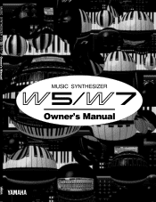 Yamaha W5 W5/W7 Owners Manual