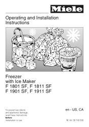 Miele F1903SF Product Manual