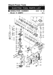 Hitachi H60MRV Parts List