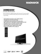 Magnavox 24ME403V Leaflet - English