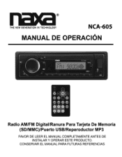 Naxa NCA-605 NCA-605 Spanish Manual