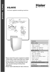 Haier XQJ85E User Manual