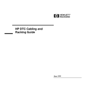 HP rp4410 HP DTC Cabling and Racking Guide