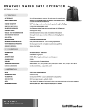 LiftMaster CSW24UL CSW24UL Product Data Sheet
