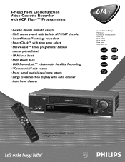 Philips VR674CAT99 Leaflet