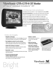 ViewSonic G75FB Brochure