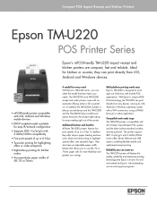 Epson TM-U220 Product Data Sheet