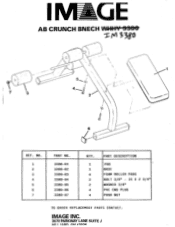 Image Fitness 3380ab Crunch Bench English Manual