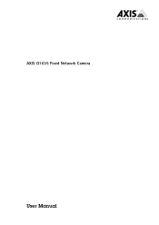 Axis Communications Q1635 Q1635 - User Manual