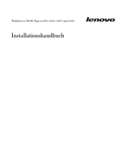 Lenovo ThinkServer RS110 (German) Installation Guide