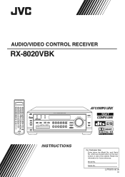 JVC RX-8020VBK Instruction Manual