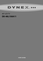 Dynex DX-40L150A11 User Manual (English)